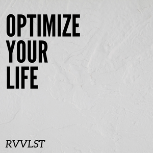 textured background with the words "Optimize Your Life". This product is a Google Calendar tracker inspired by the one used by entrepreneur, Rob Dyrdek that he described on episode 224 of the popular podcast, My First Million.